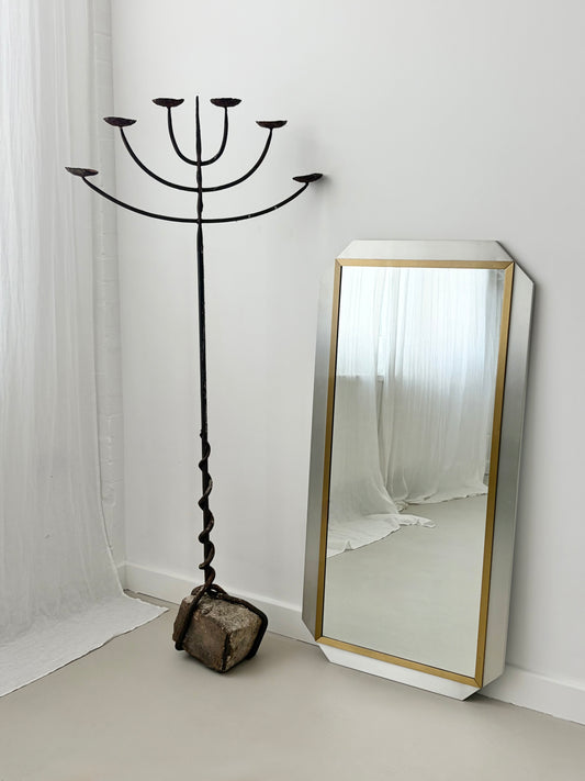 Floor Standing Brutalist Candelabra
