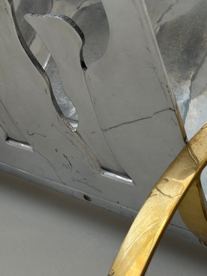 Mixed Metal Magazine Rack