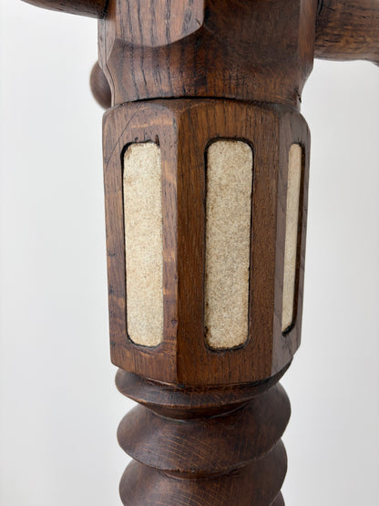 Carved Oak Coat Stand