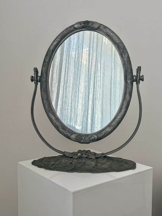 Art Nouveau Style Psyche Mirror, French 1960s.