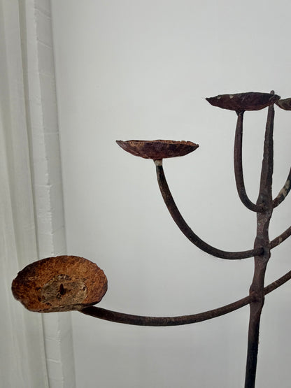 Floor Standing Brutalist Candelabra