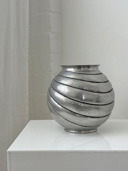 Hammered Aluminium Vase