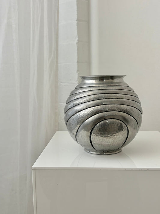 Hammered Aluminium Vase