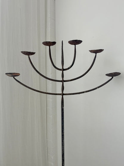 Floor Standing Brutalist Candelabra