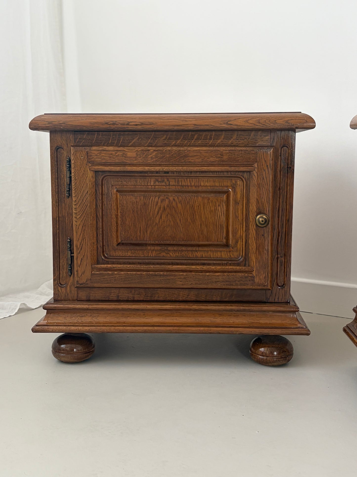 French Oak Bed Side Tables
