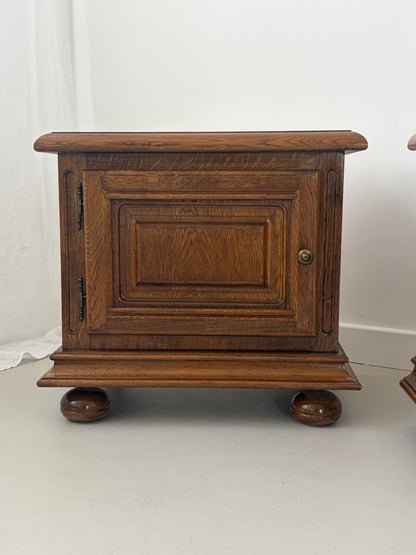 French Oak Bed Side Tables