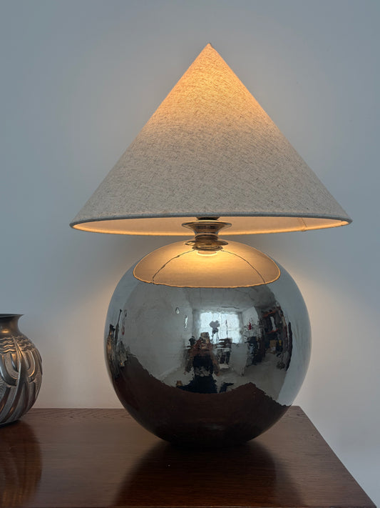 Italian Ceramic Ball Lamp