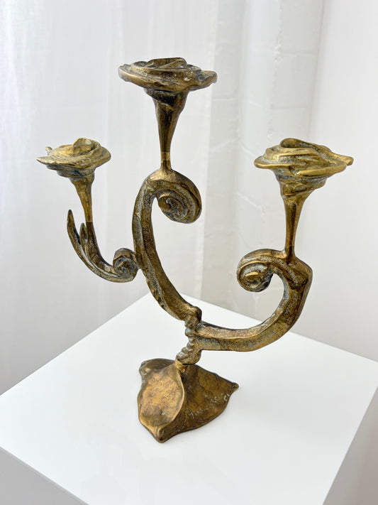 Bronze Candelabra By Kurt Jesch