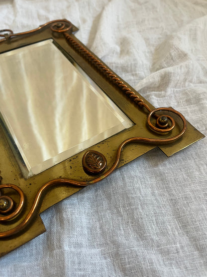 Small 19th Century Arts and Crafts Mirror