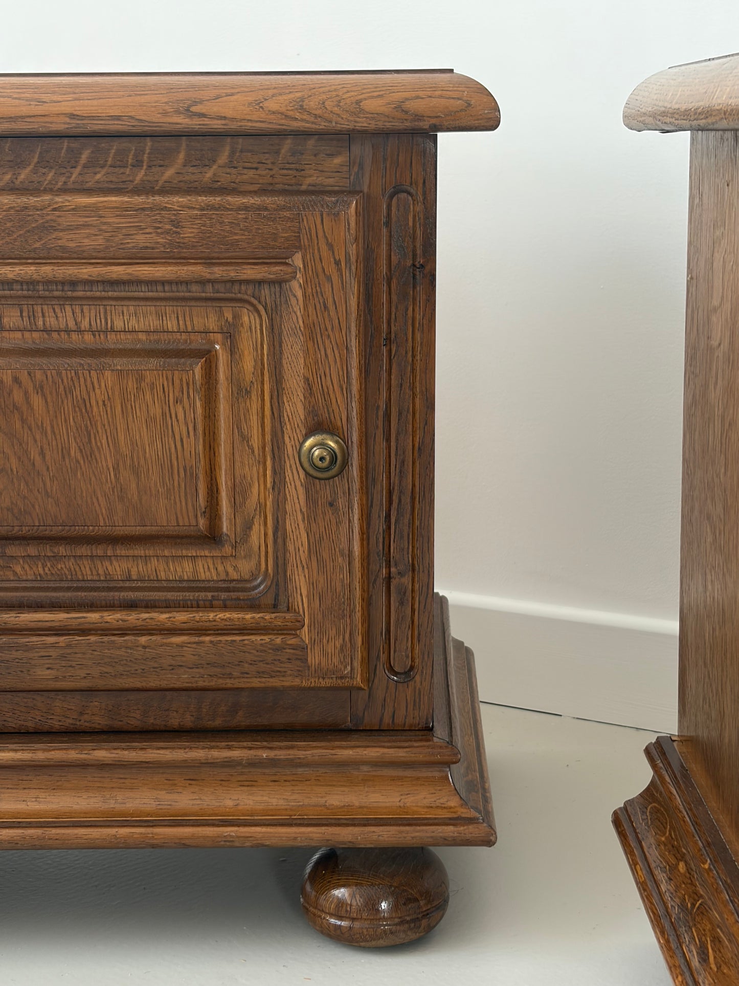 French Oak Bed Side Tables