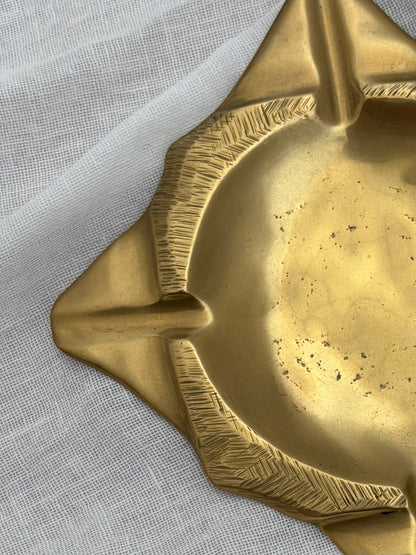 Brutalist Bronze Ash Tray