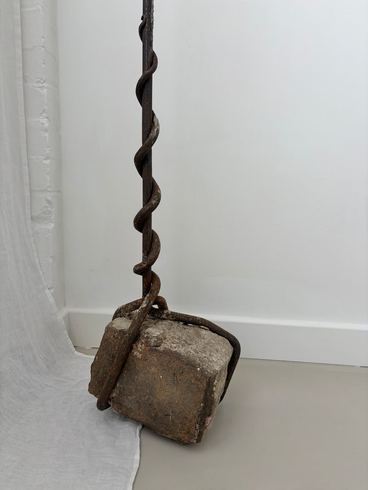 Floor Standing Brutalist Candelabra