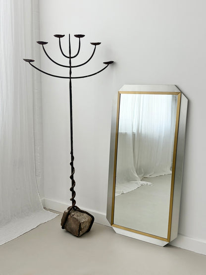 Floor Standing Brutalist Candelabra