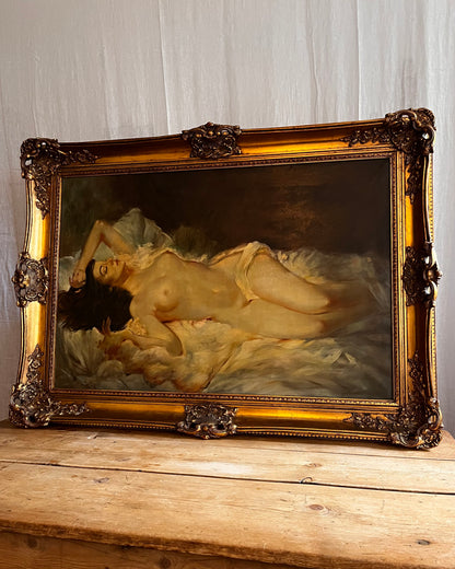 A Reclining Nude, Oil on Canvas